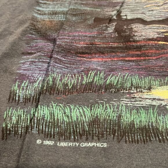 ACADIA NATIONAL PARK VTG t shirt Bar Harbor MAINE Hanes beefy -T Tee Large 1992 - Picture 3 of 11